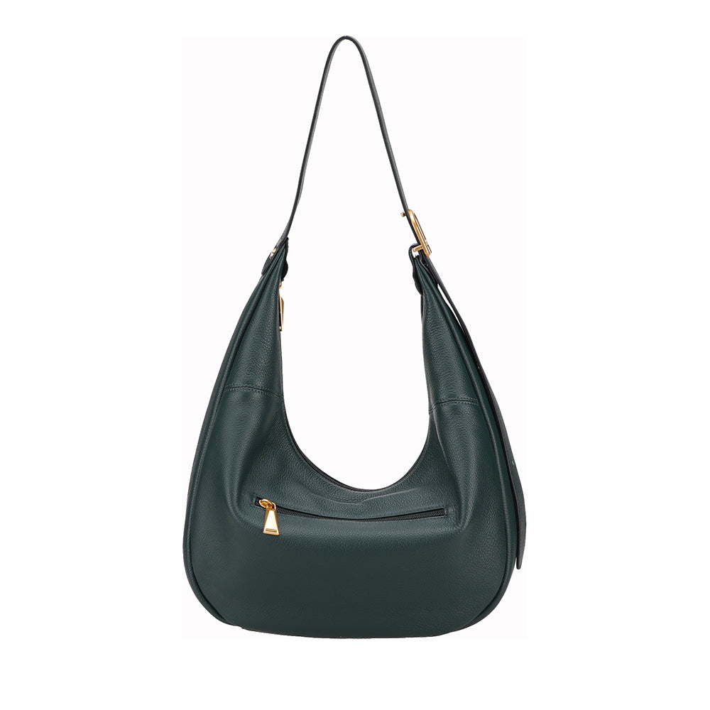 Camille leather messenger bag