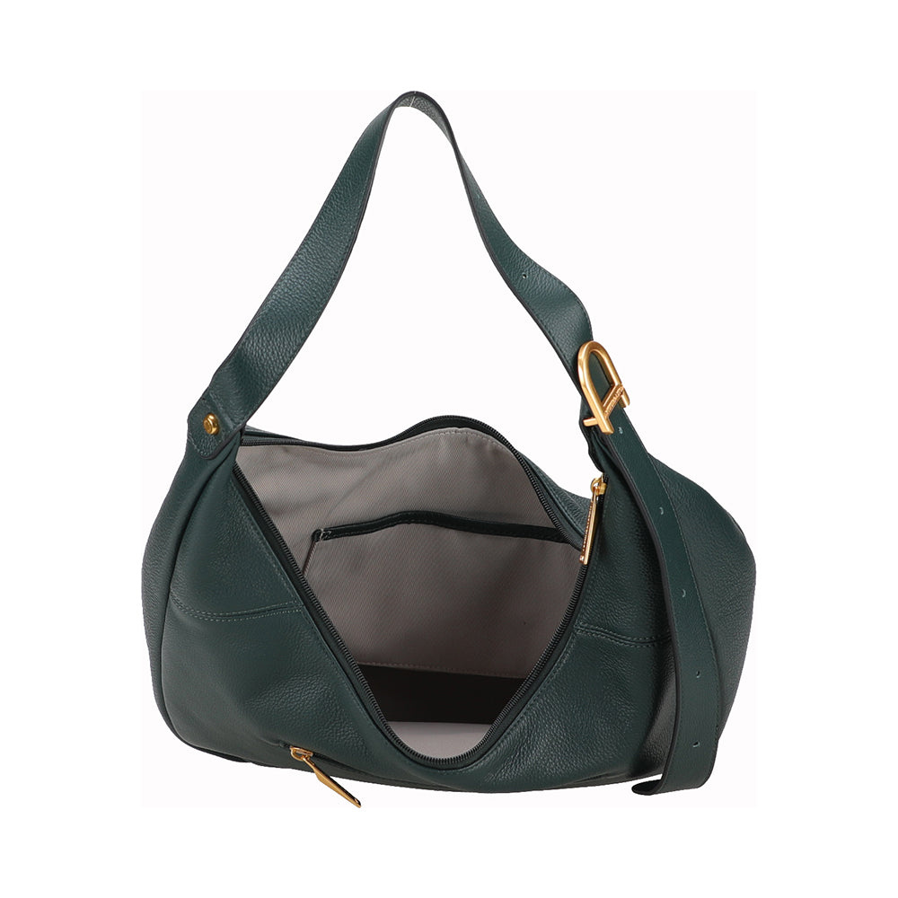 Camille leather messenger bag