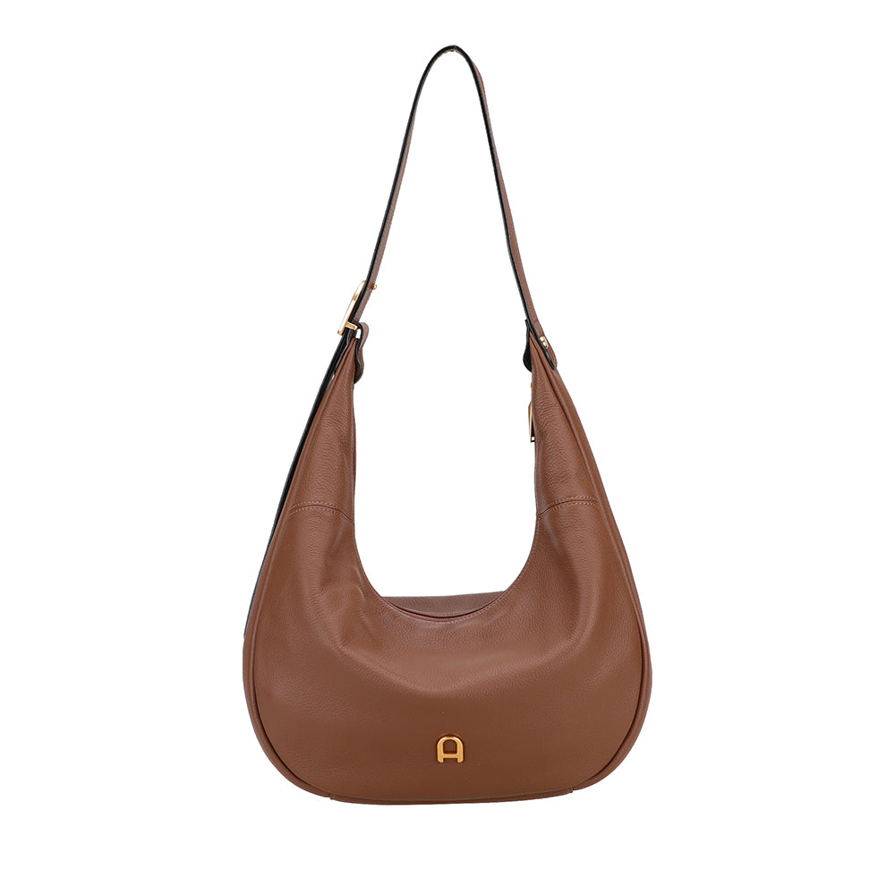 Camille leather messenger bag