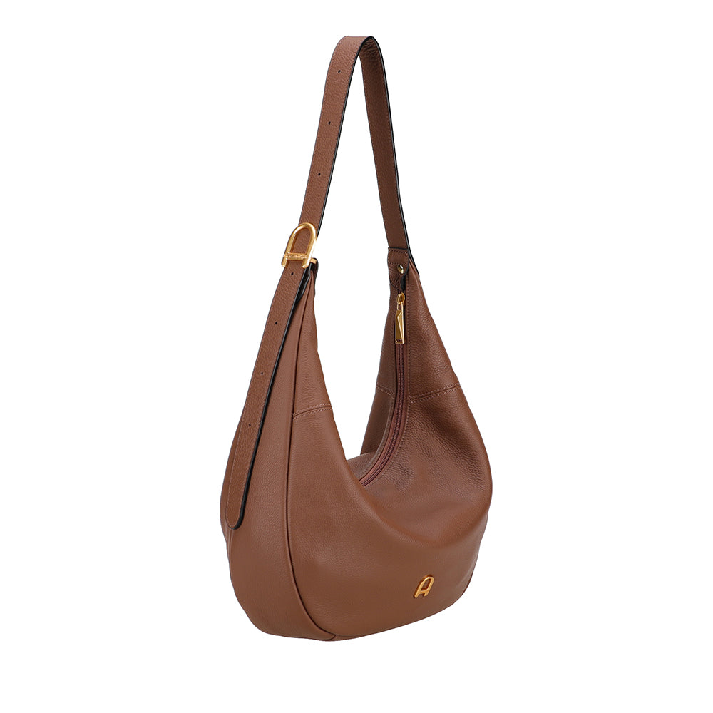Camille leather messenger bag