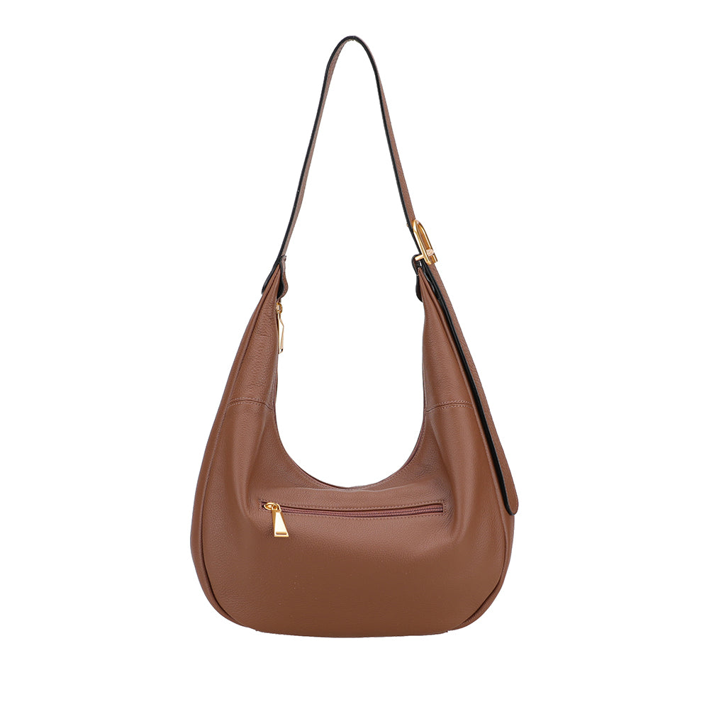 Camille leather messenger bag