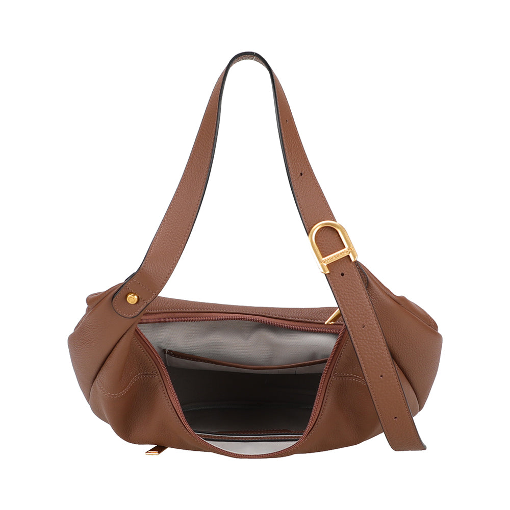 Camille leather messenger bag
