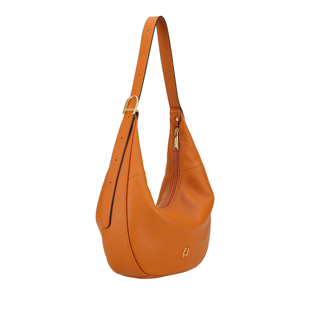 Camille leather messenger bag