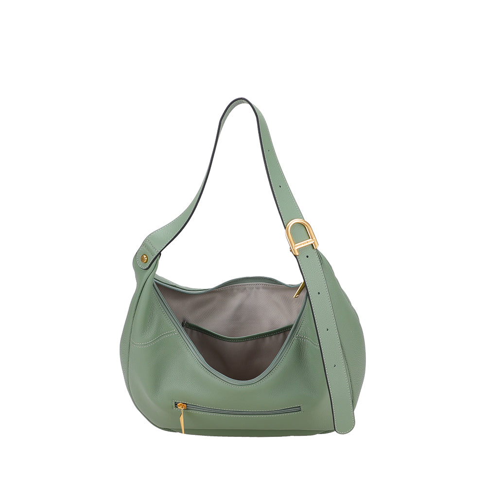 Camille leather messenger bag