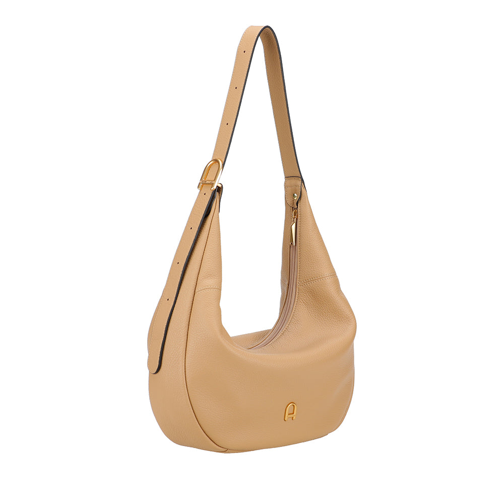 Camille leather messenger bag