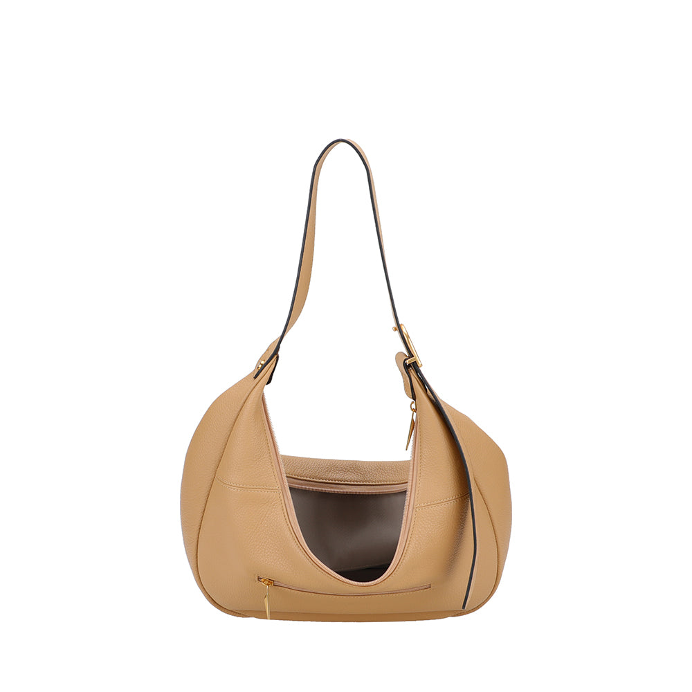 Camille leather messenger bag