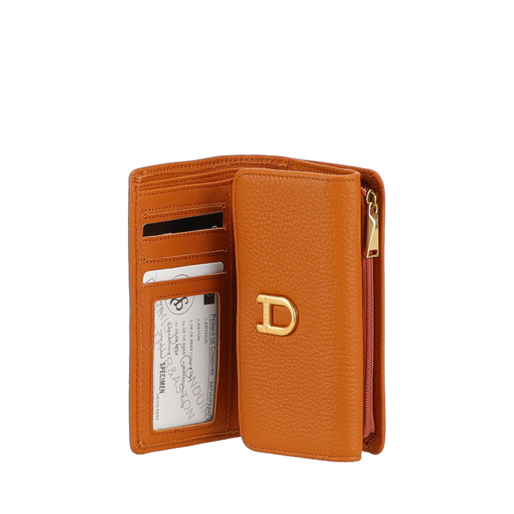 Portefeuille compact cuir Camille