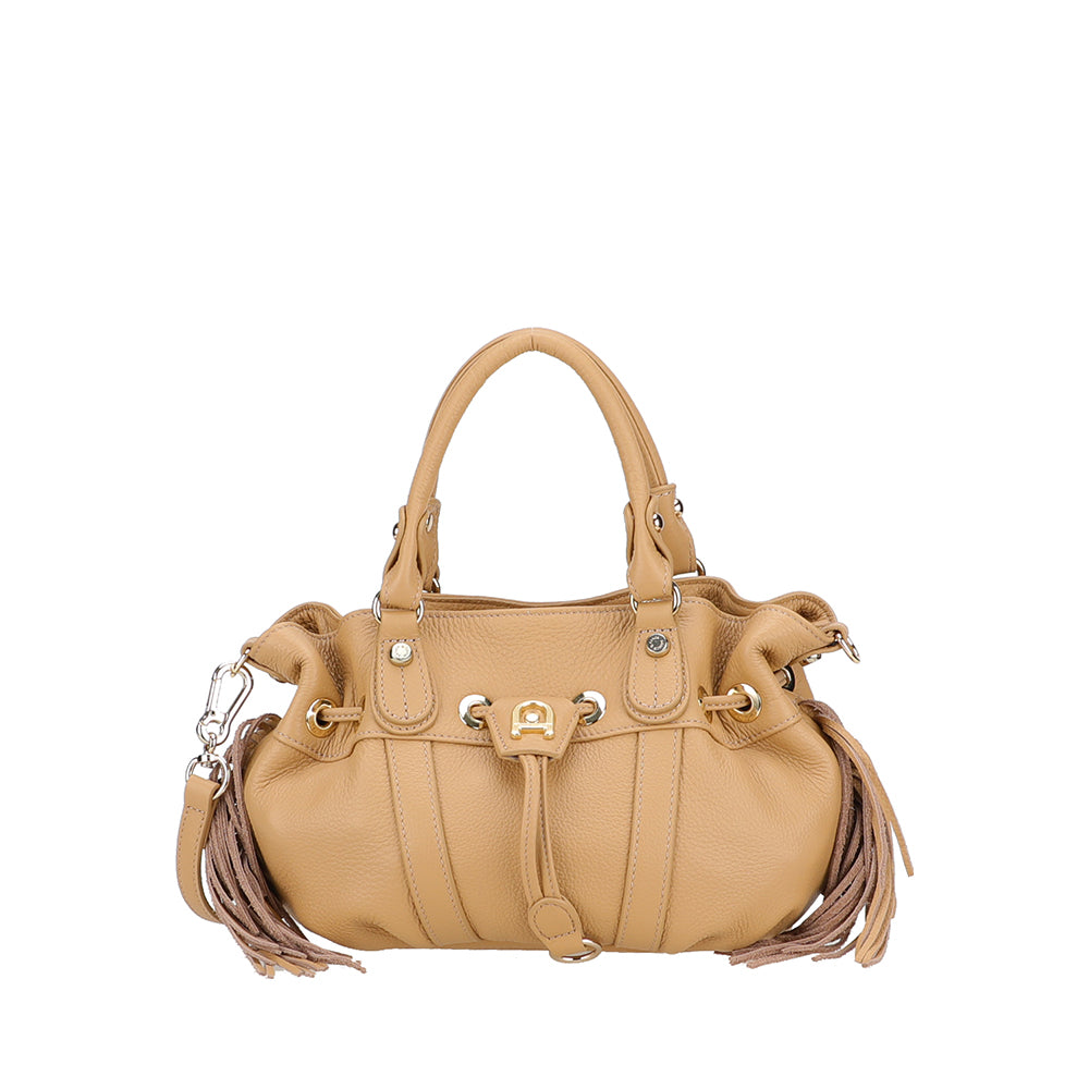 Mini sac à main S Camille franges cuir