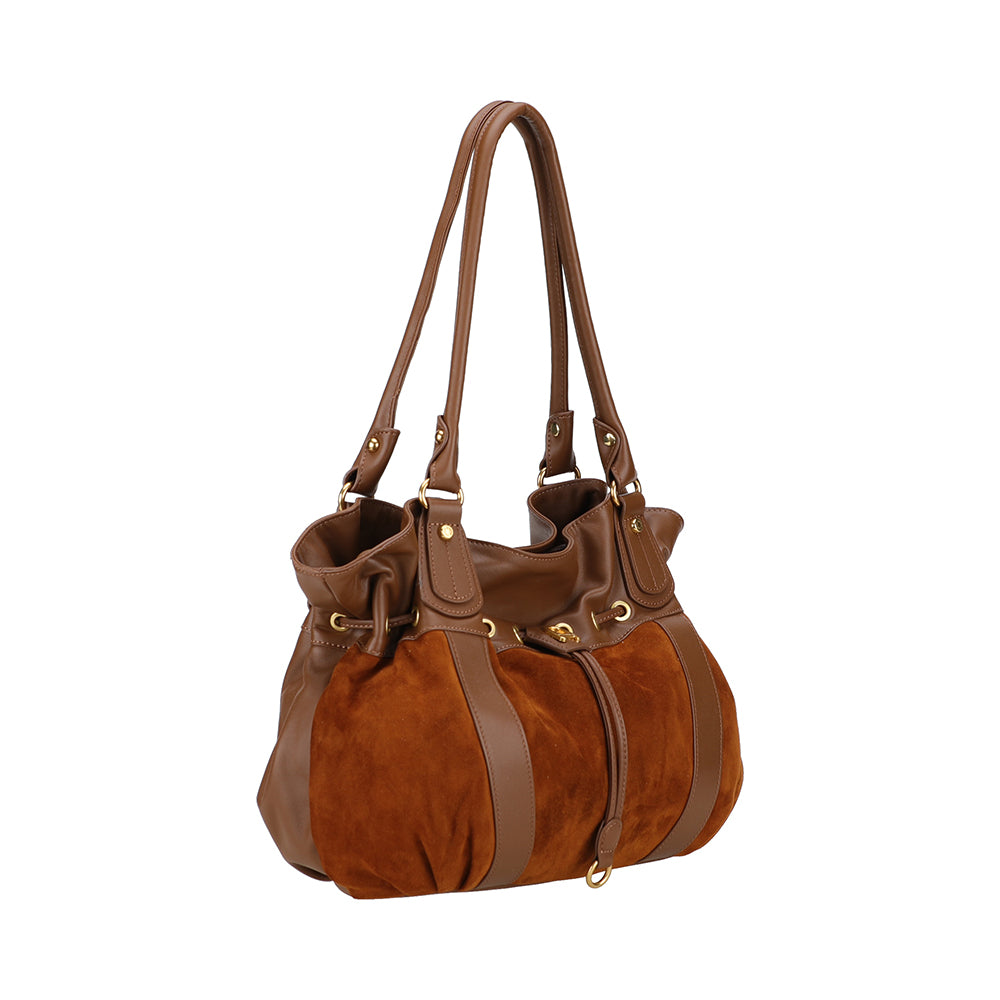 Sac épaule L Camille Suède cuir