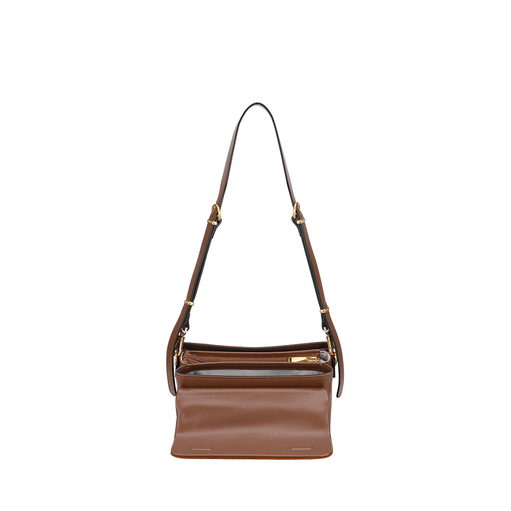 Petit Sac bandoulière Camille cuir suède