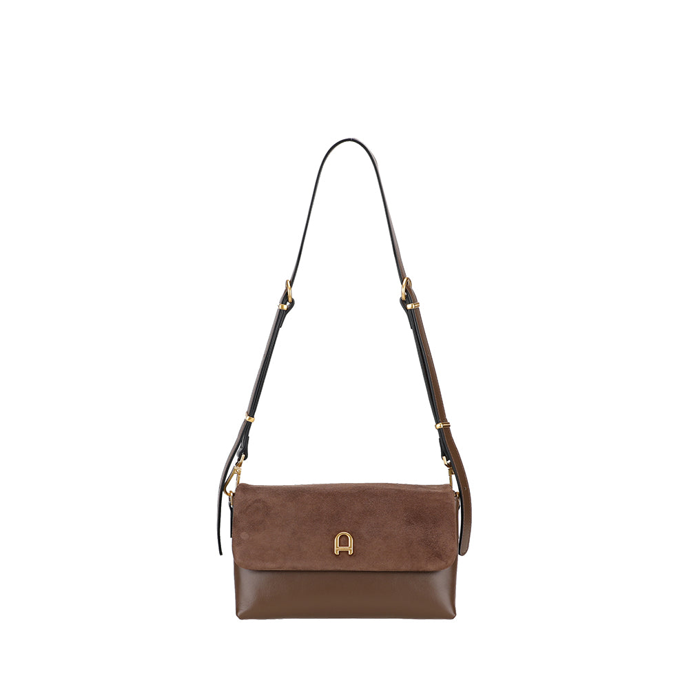 Petit Sac bandoulière Camille cuir suède