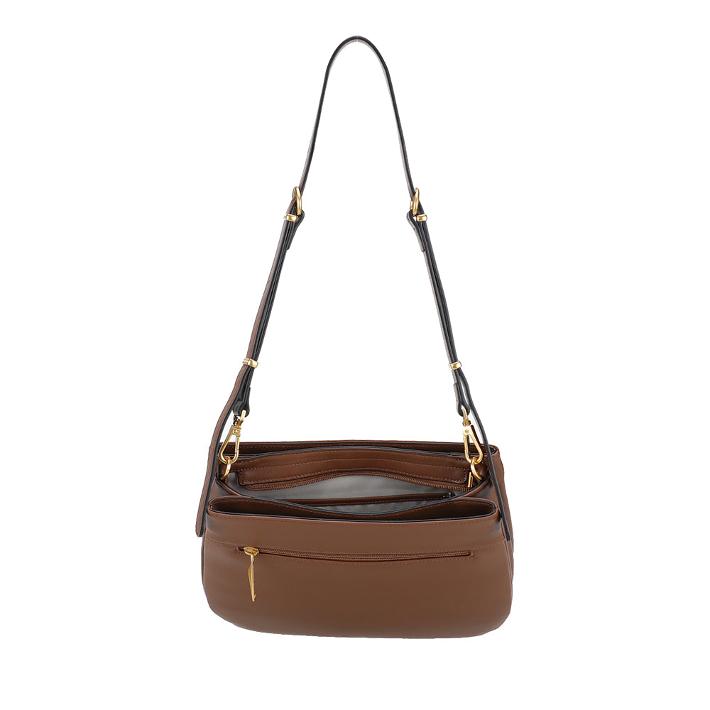 Sac épaule bandoulière Camille cuir Suède