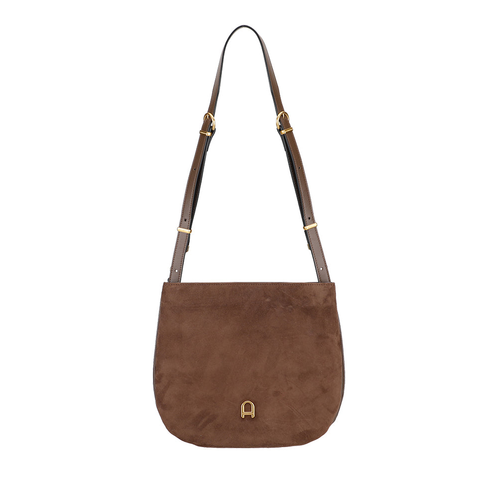 Sac épaule bandoulière Camille cuir Suède