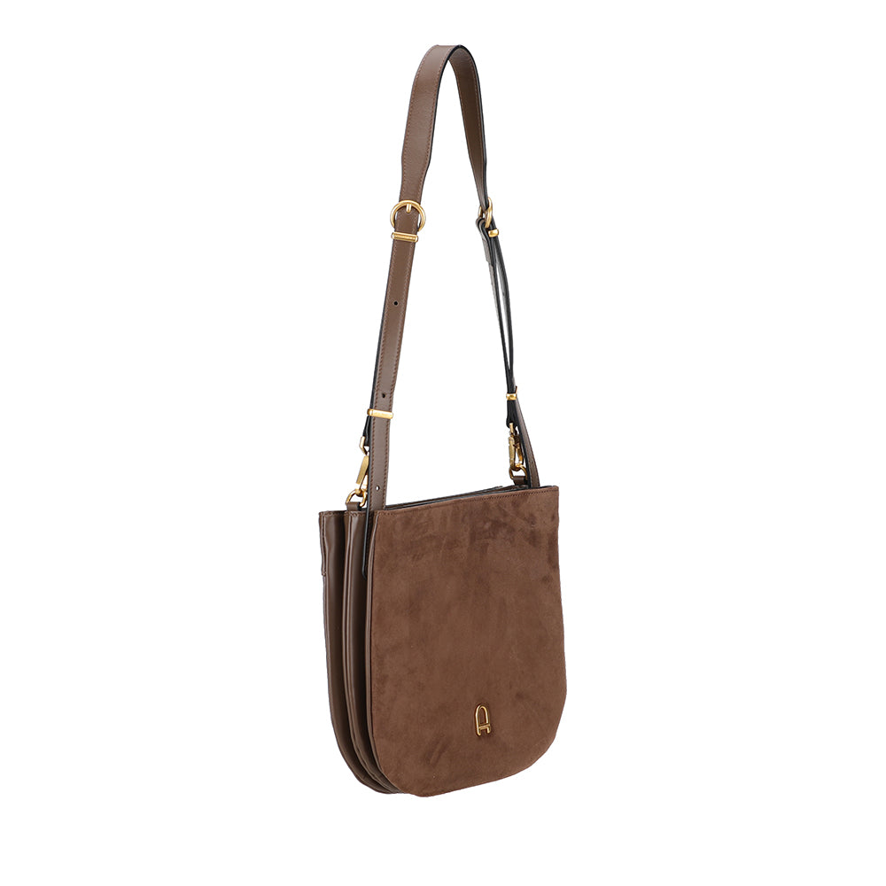 Sac épaule bandoulière Camille cuir Suède