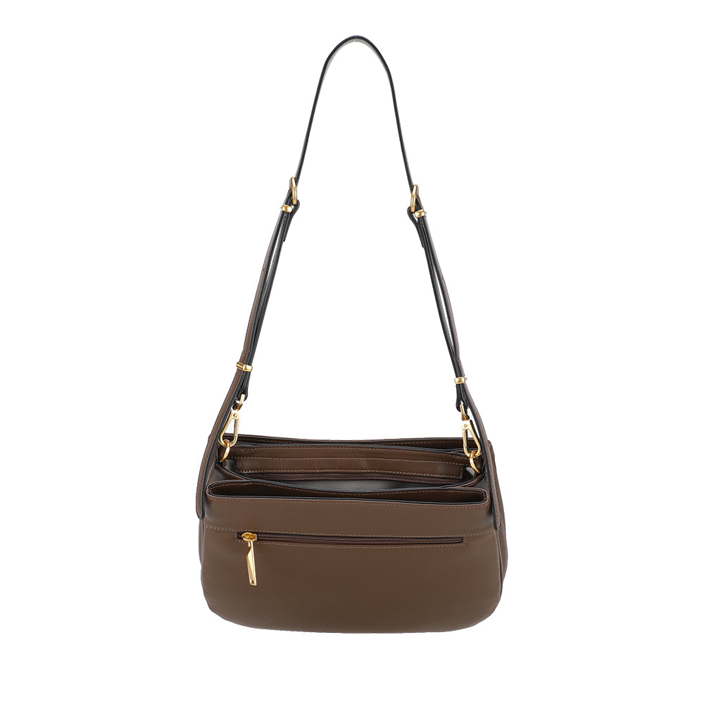 Sac épaule bandoulière Camille cuir Suède
