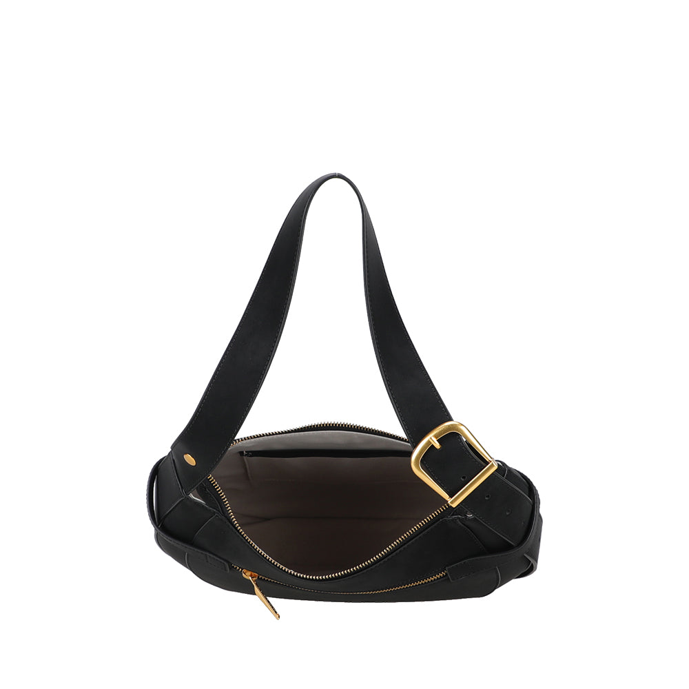 Madelena split leather shoulder bag