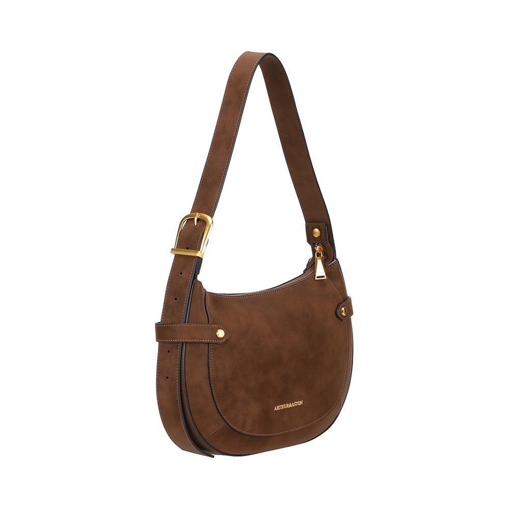 Madelena split leather shoulder bag