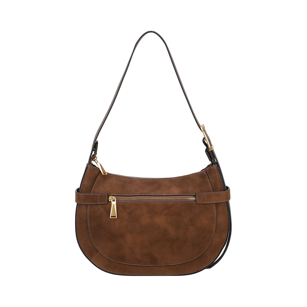 Madelena split leather shoulder bag