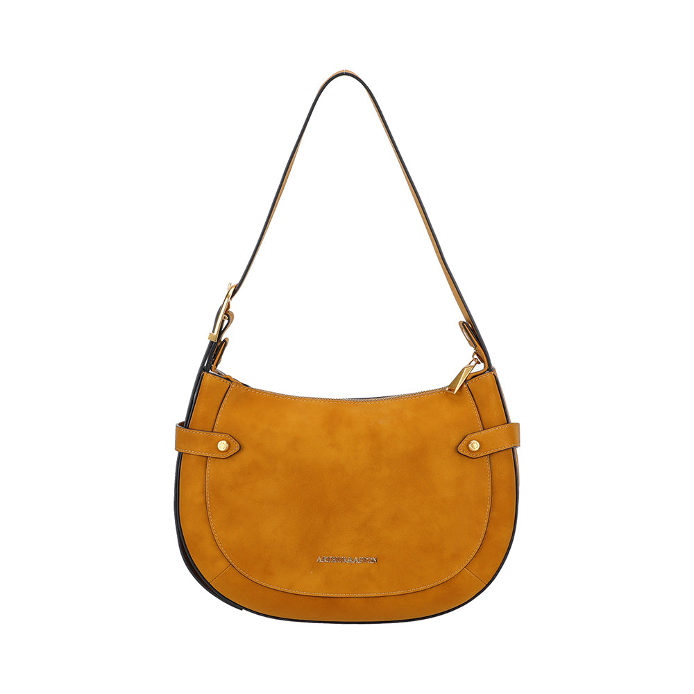Madelena split leather shoulder bag