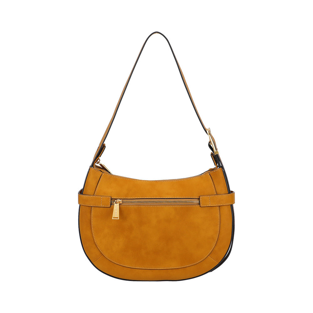 Madelena split leather shoulder bag