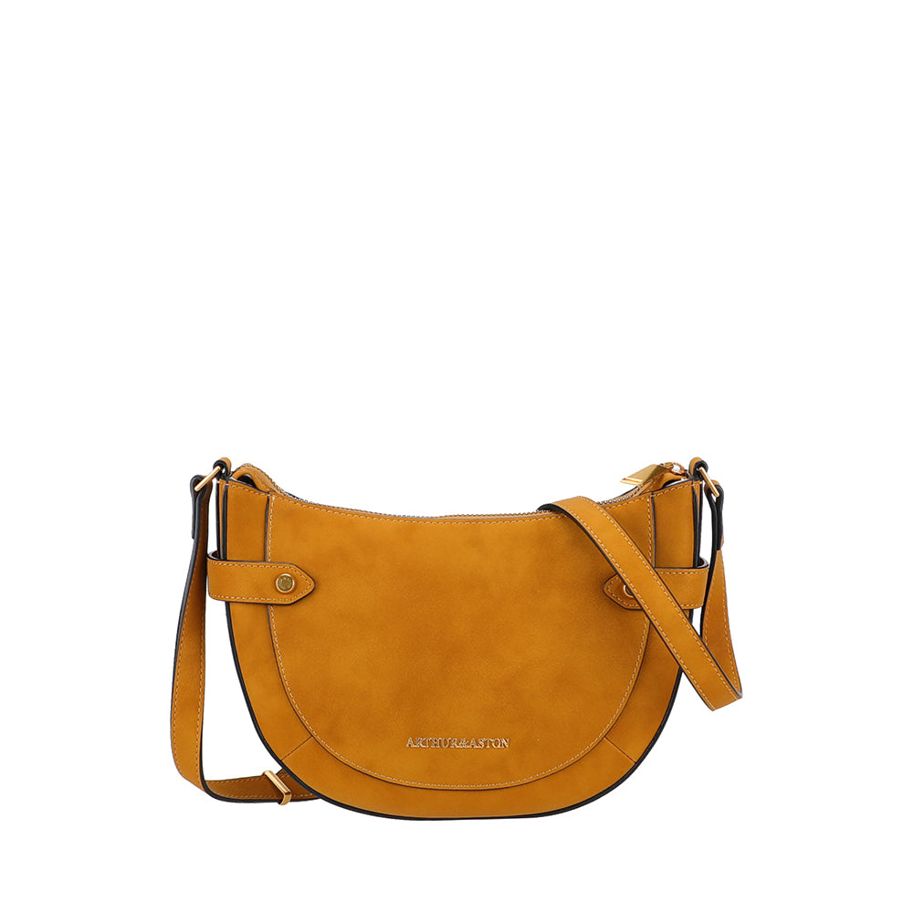 Sac bandoulière croûte de cuir Madelena