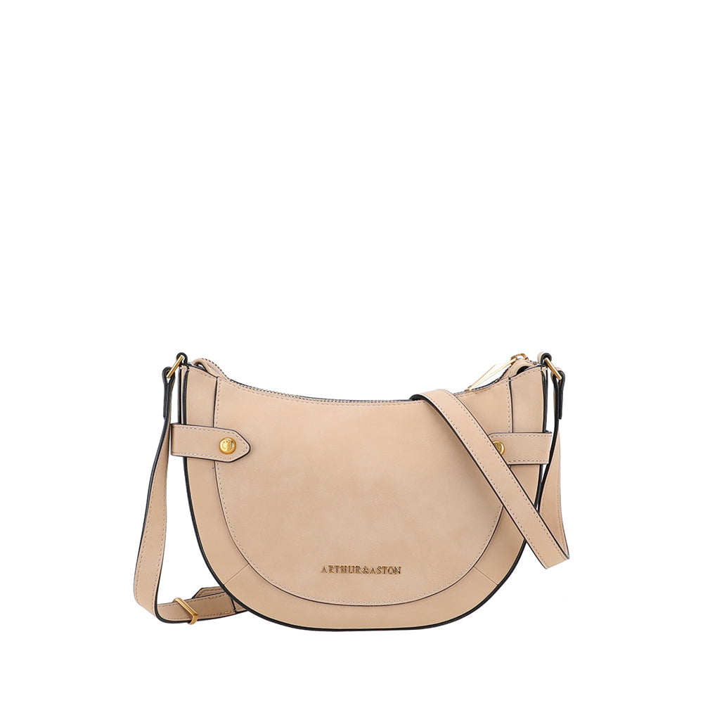 Sac bandoulière croûte de cuir Madelena