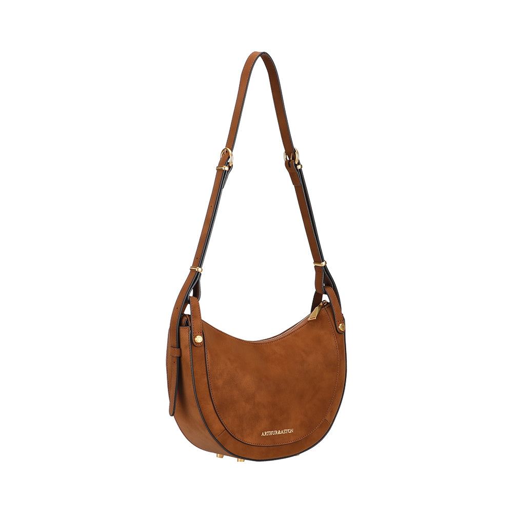 Sac épaule bandoulière croûte de cuir Madelena