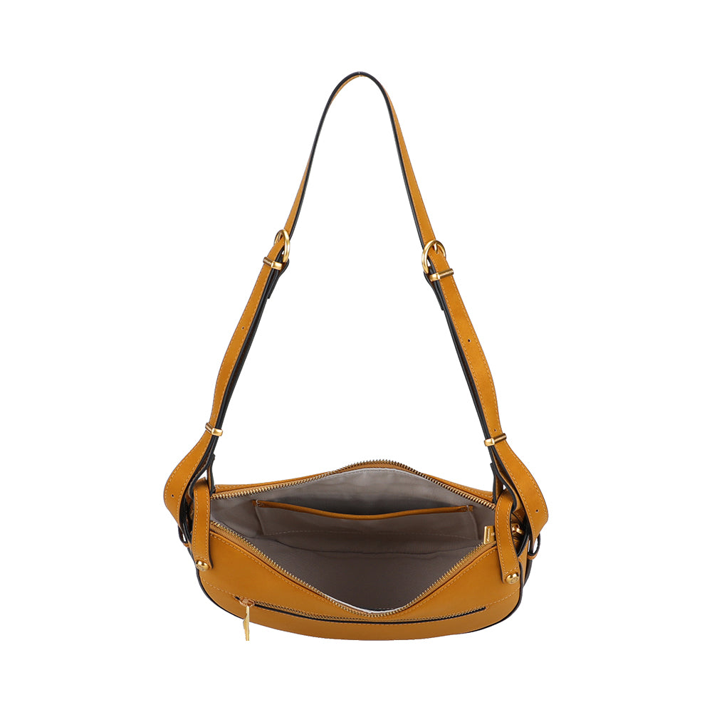 Sac épaule bandoulière croûte de cuir Madelena
