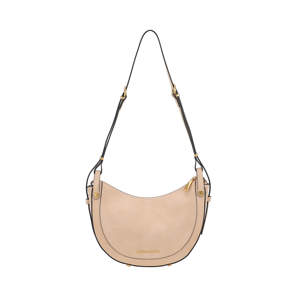 Sac épaule bandoulière croûte de cuir Madelena