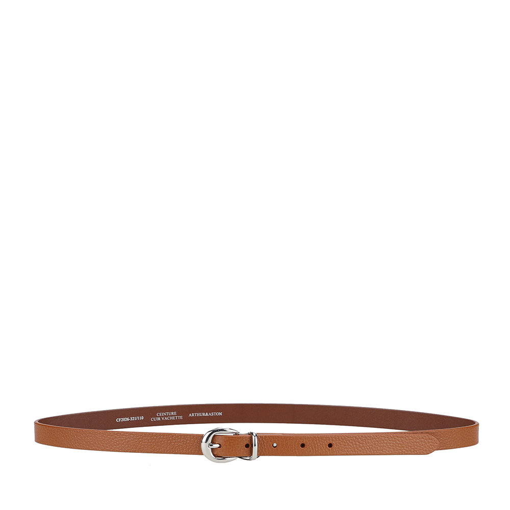 Ceinture femme fine cuir grainé