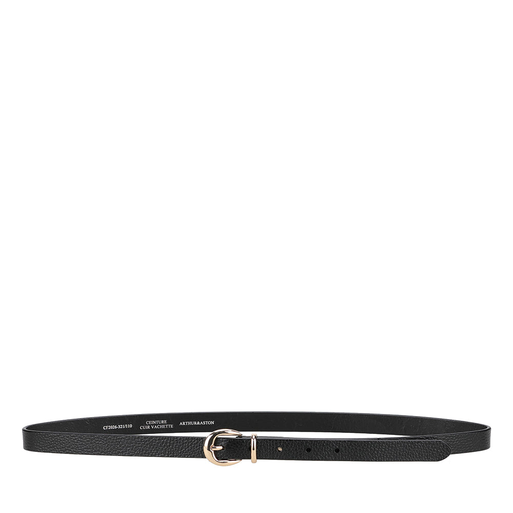 Ceinture femme fine cuir grainé