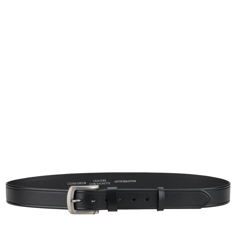 Ceinture de costume Homme cuir large double passant