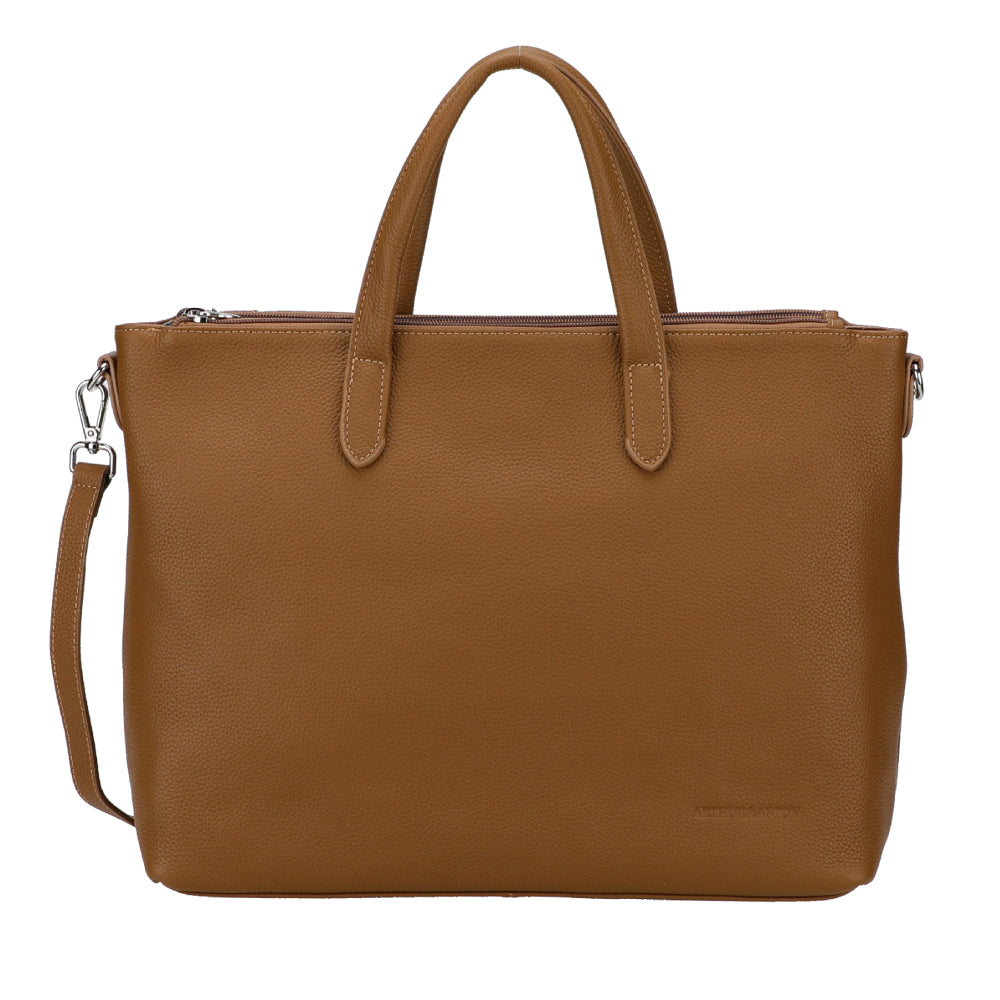 Large Rosalia leather handbag