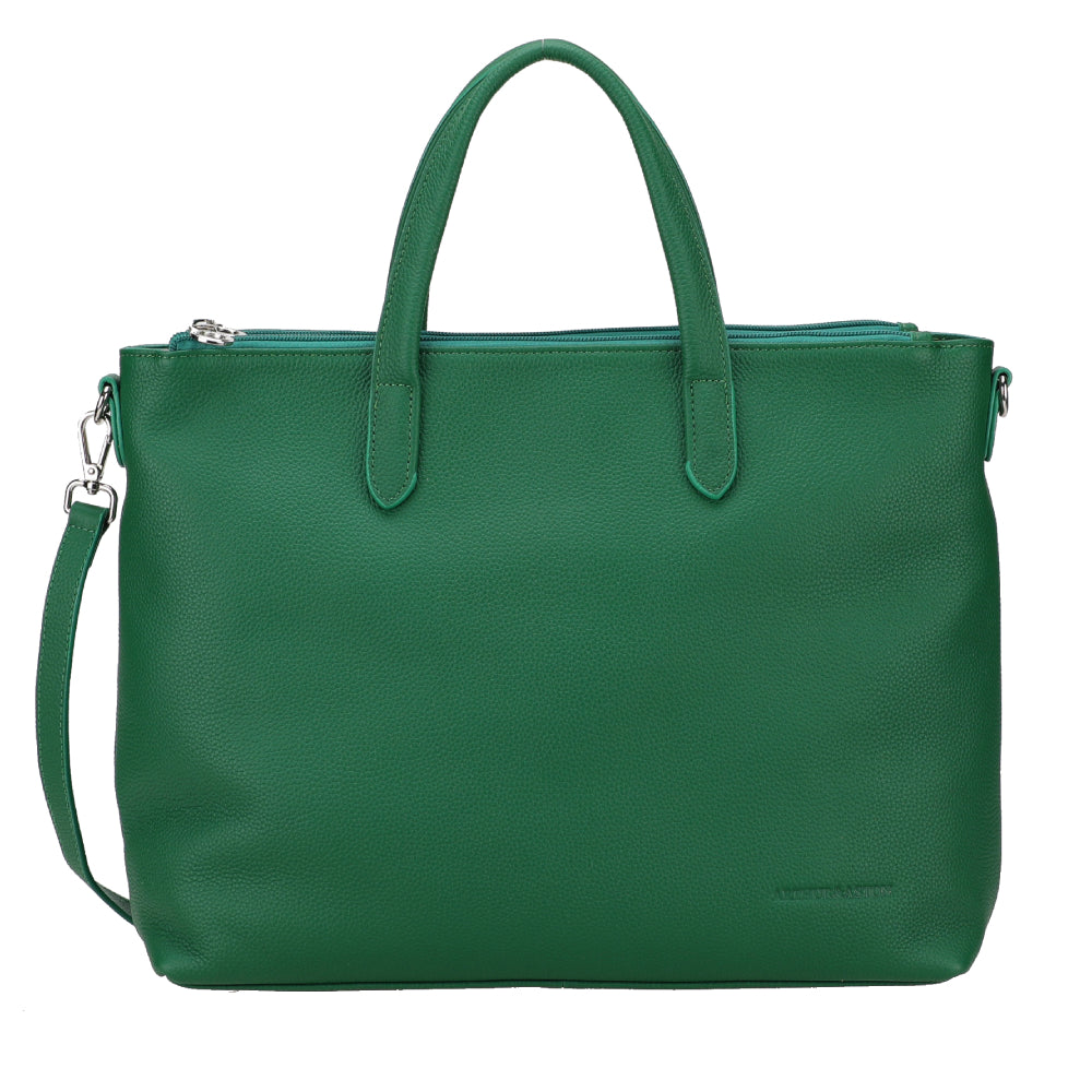 Large Rosalia leather handbag