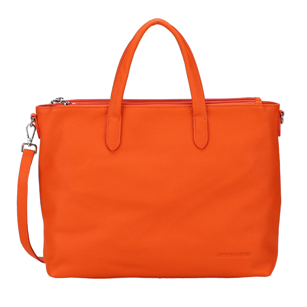 Large Rosalia leather handbag