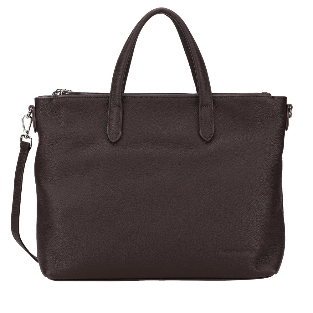 Large Rosalia leather handbag