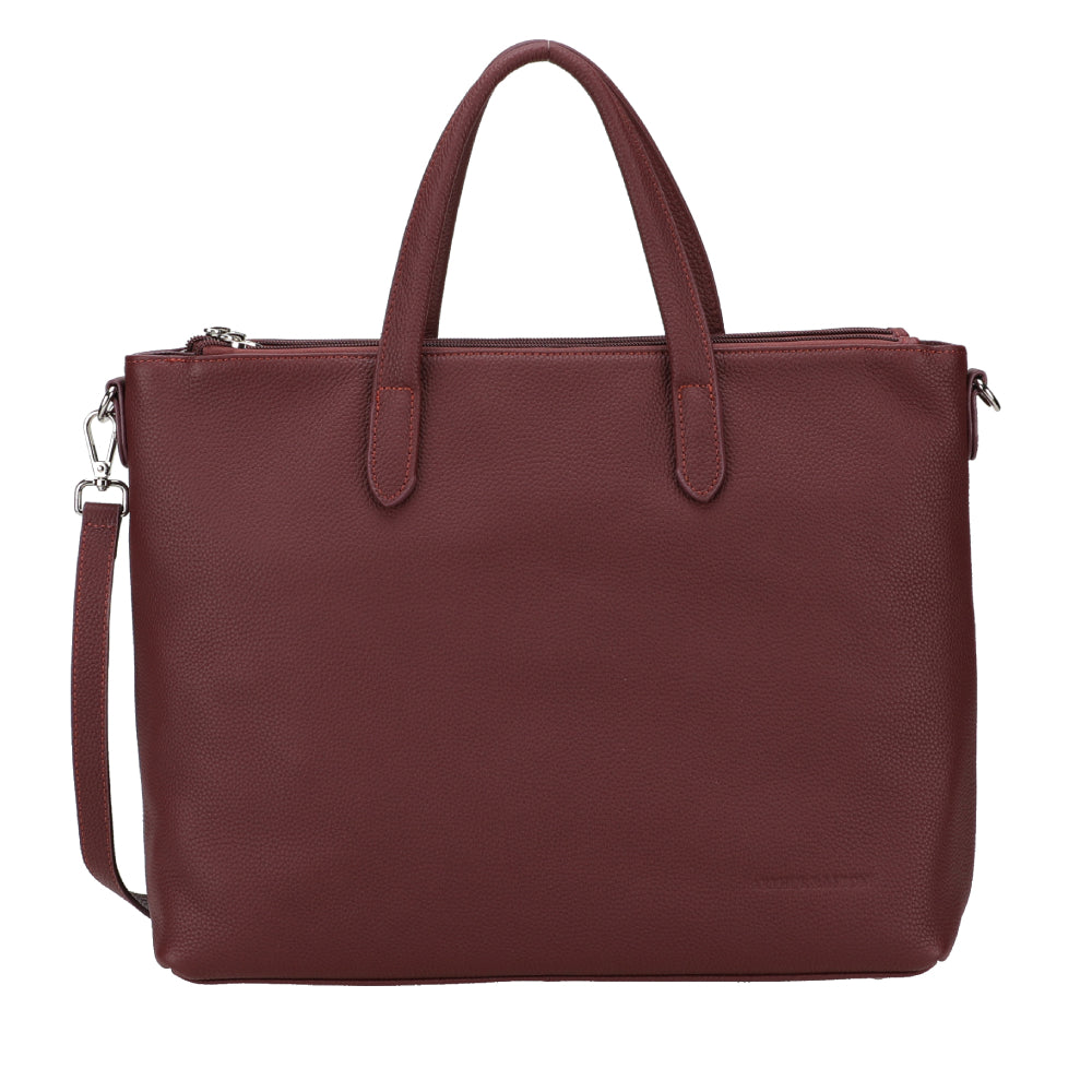 Large Rosalia leather handbag