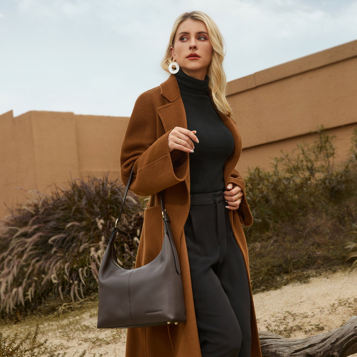 Sac épaule hobo Léonille cuir