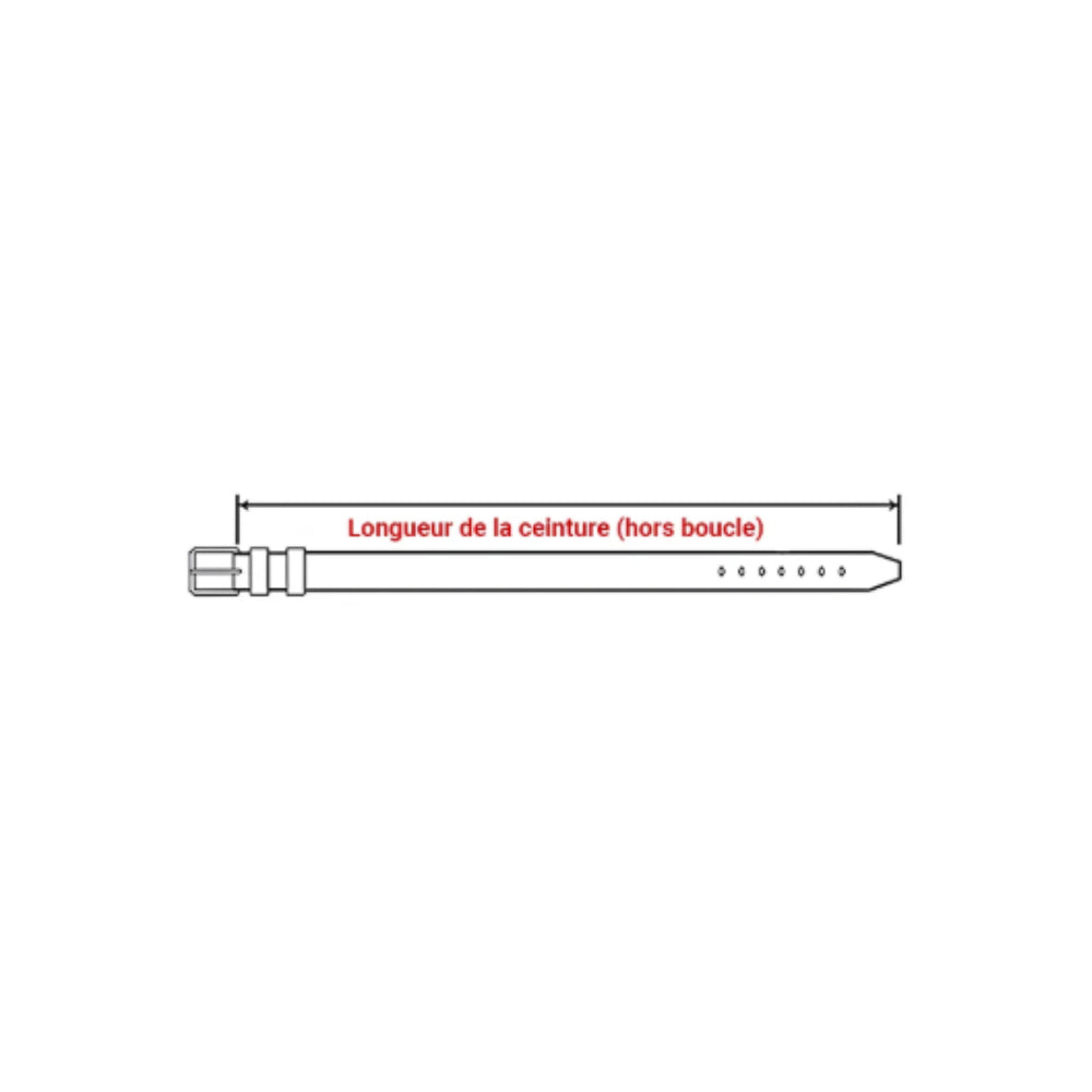 Ceinture de costume Homme cuir lisse large