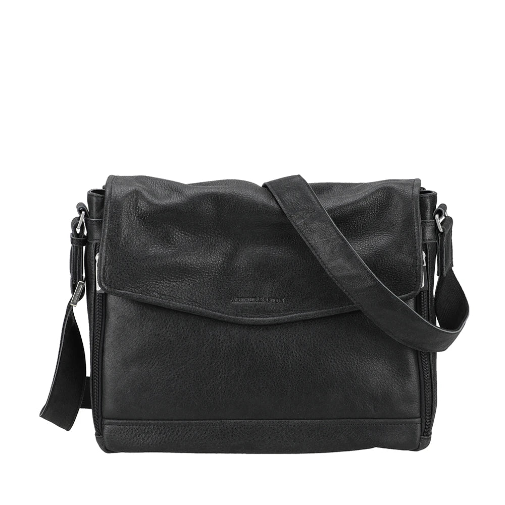 Owen Large Leather Messenger Bag