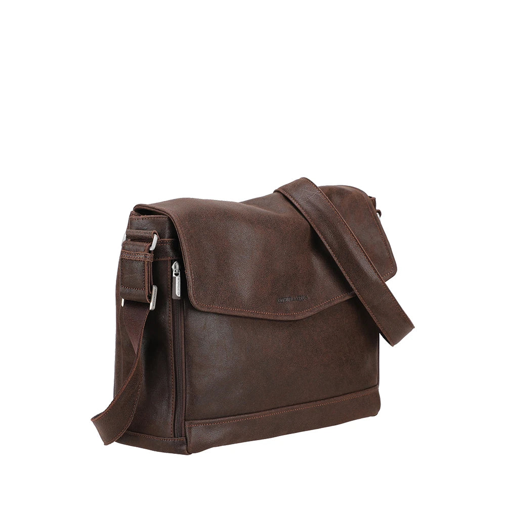 Owen Large Leather Messenger Bag