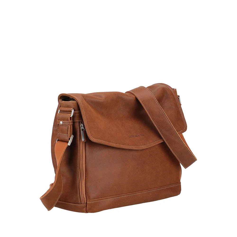 Owen Large Leather Messenger Bag