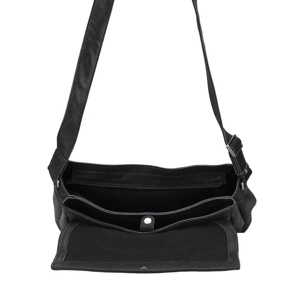 Owen Large Leather Messenger Bag