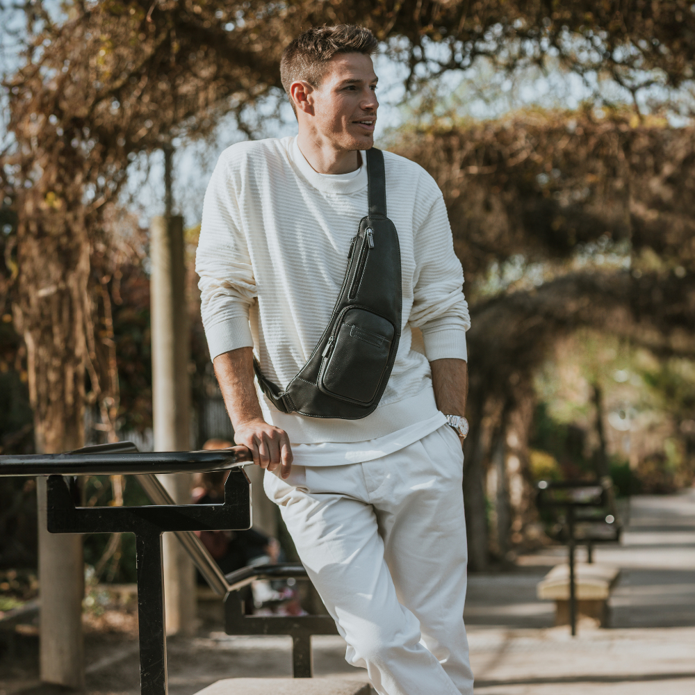 Body bag en cuir Johany