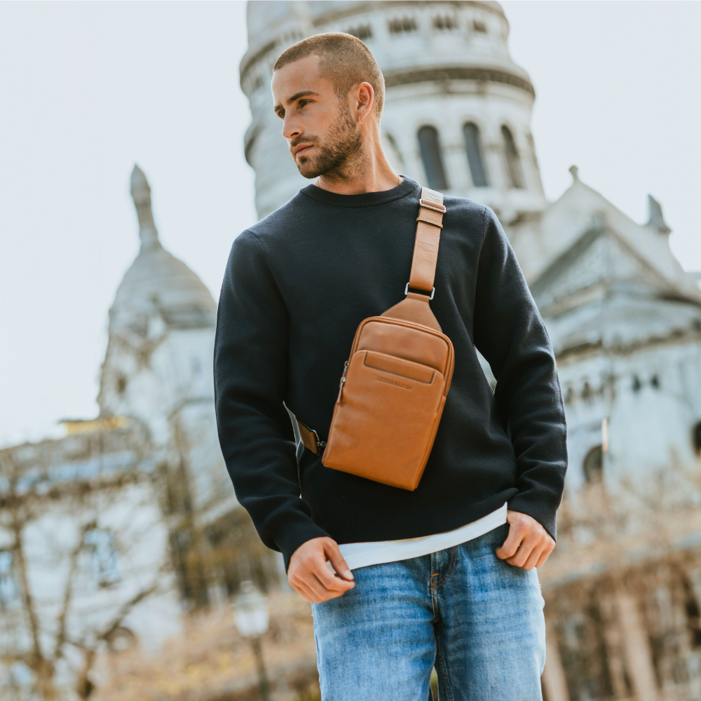 Body bag Cuir Léon