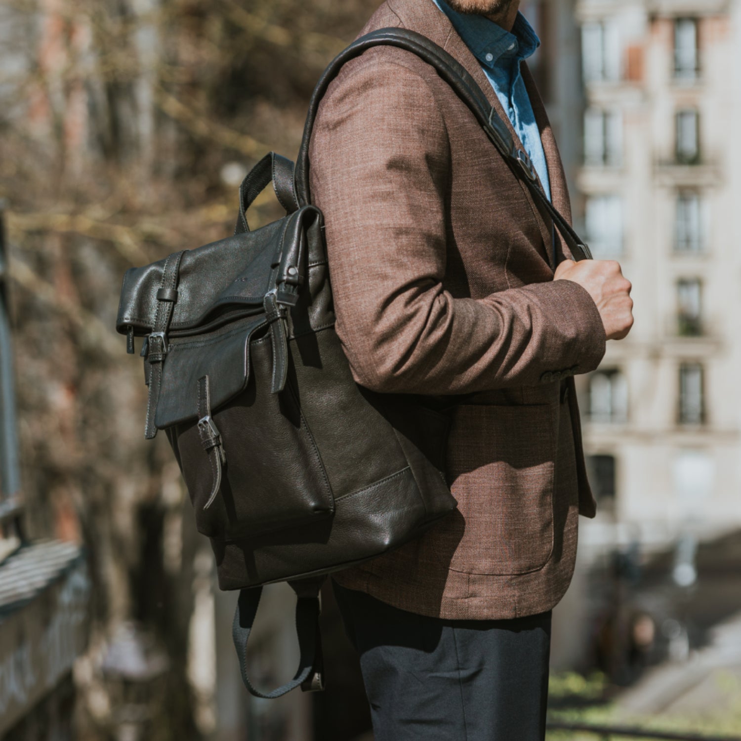 Rory Leather Backpack (S)